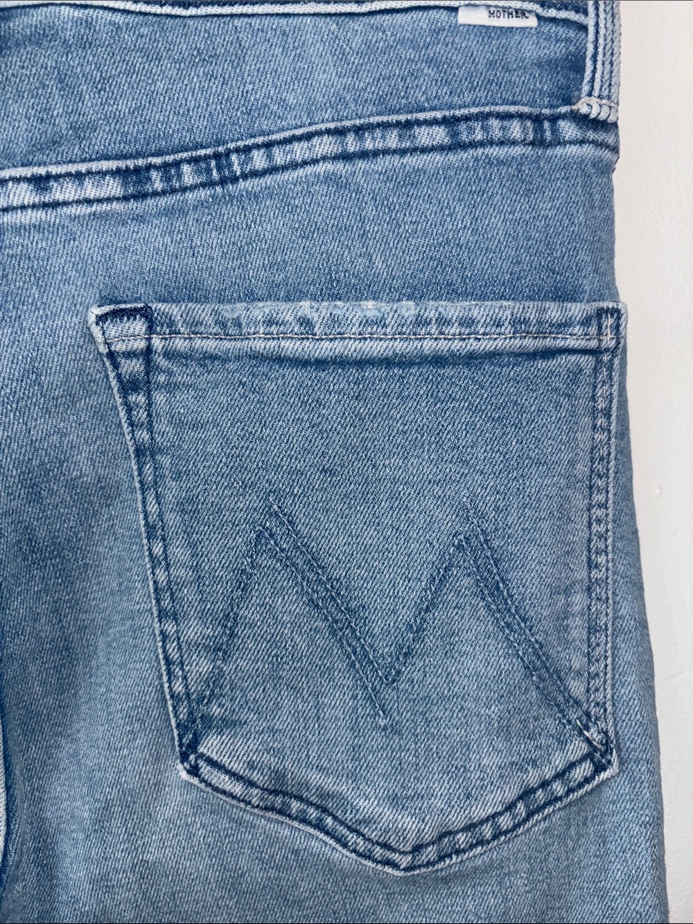 Mother Jeans High Waisted Rider Ankle Straight 709765 Blue Fish Water Size 31 - Picture 6 of 10